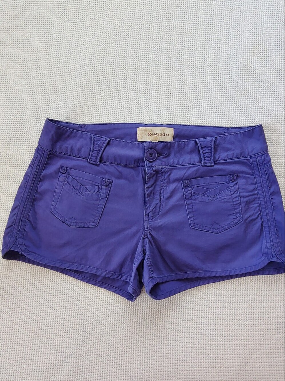 Rewind Purple Casual Cotton Shorts Size 11.